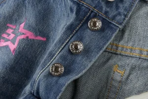 Sp5der All-Over Star Denim Jeans6