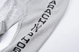 Sp5der Ashweb Grey Arachnophobia Graphic Sweatpants2