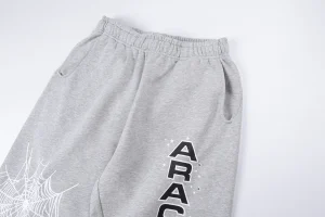 Sp5der Ashweb Grey Arachnophobia Graphic Sweatpants4