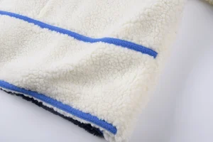 Sp5der Cream Navy Wing Racing Sherpa Jacket8