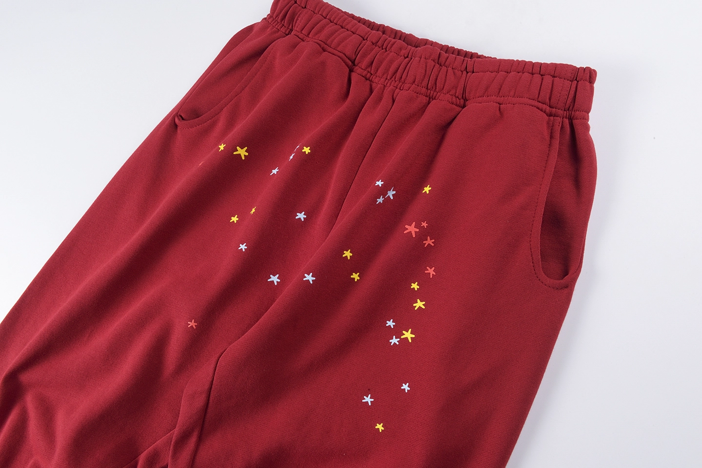 Sp5der Crimson Gold Web Graphic Sweatpants14