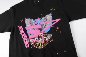 Sp5der Harley Flame Star Graphic T-Shirt10