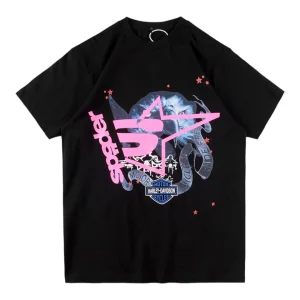 Sp5der Harley Georgia Star Graphic T-Shirt Front view