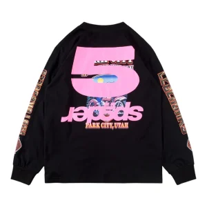 Sp5der Harley Park City Graphic Shirt Back view