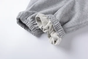 Sp5der Heather Grey Oversized White Script Sweatpants3