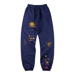 Sp5der Insect Groupe Splatter Graphic Sweatpants Front view