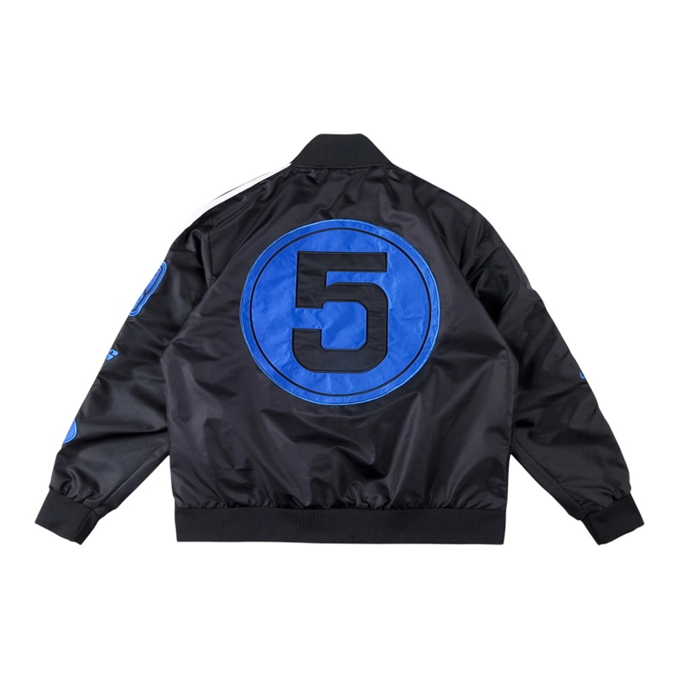 Sp5der Midnight Blue Five Racing Bomber Jacket Back view