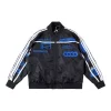 Sp5der Midnight Blue Five Racing Bomber Jacket
