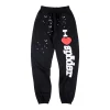 Sp5der Midnight Heart Script Graphic Sweatpants