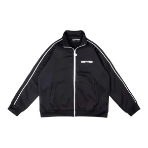 Sp5der Midnight Ivory Stripe Track Jacket Front view