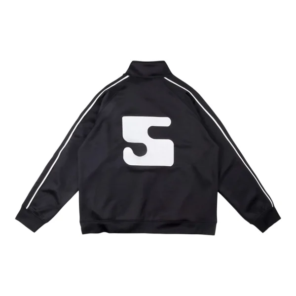 Sp5der Midnight Ivory Stripe Track Jacket Back view