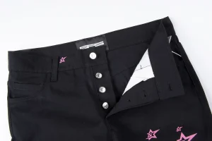 Sp5der Midnight Pinkstar Allover Graphic Pants2
