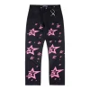 Sp5der Midnight Pinkstar Allover Graphic Pants