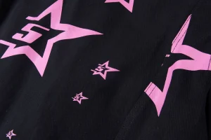 Sp5der Midnight Pinkstar Allover Trucker Jacket1