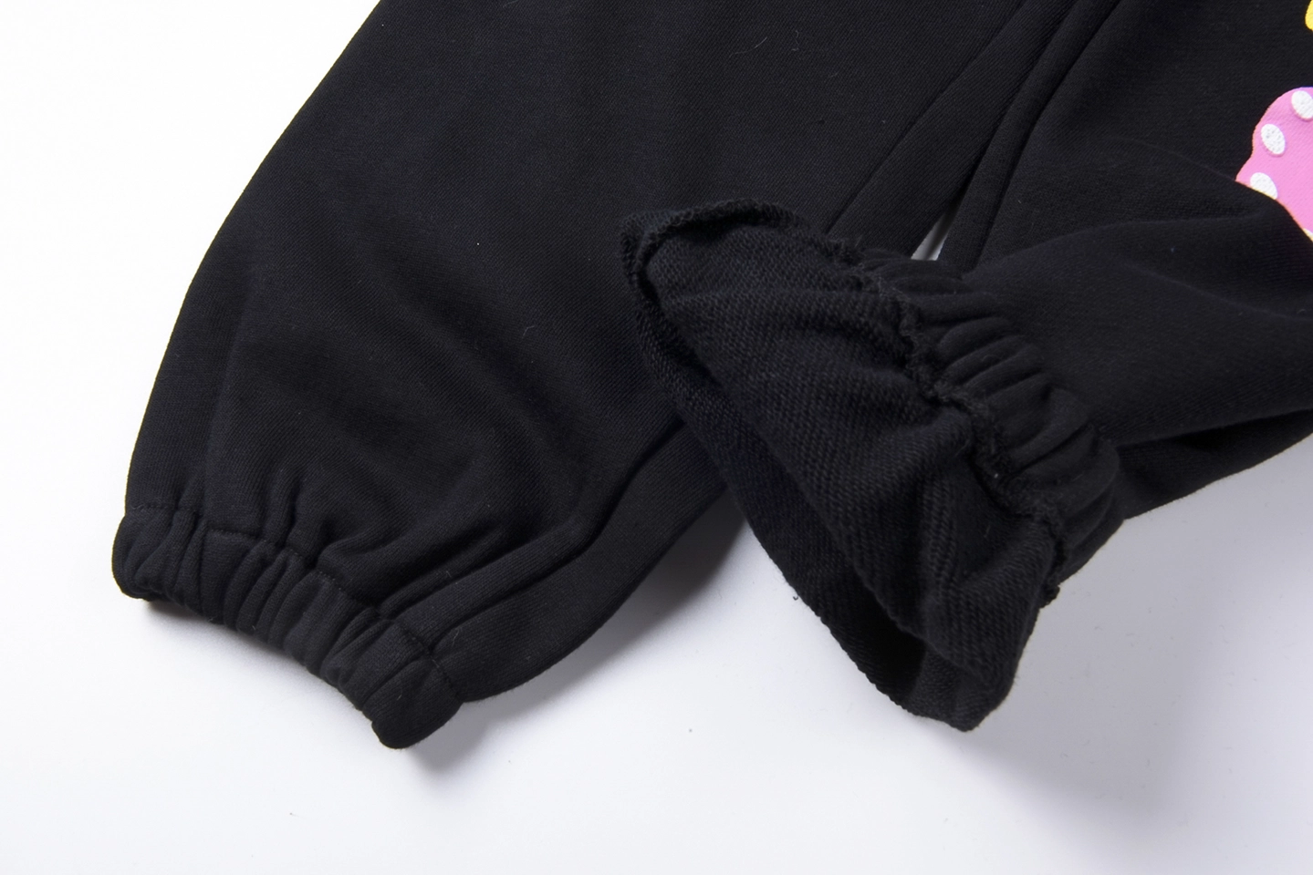 Sp5der Midnight Stardust Pink Script Sweatpants1