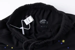 Sp5der Midnight Stardust Pink Script Sweatpants5