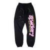 Sp5der Midnight Stardust Pink Script Sweatpants