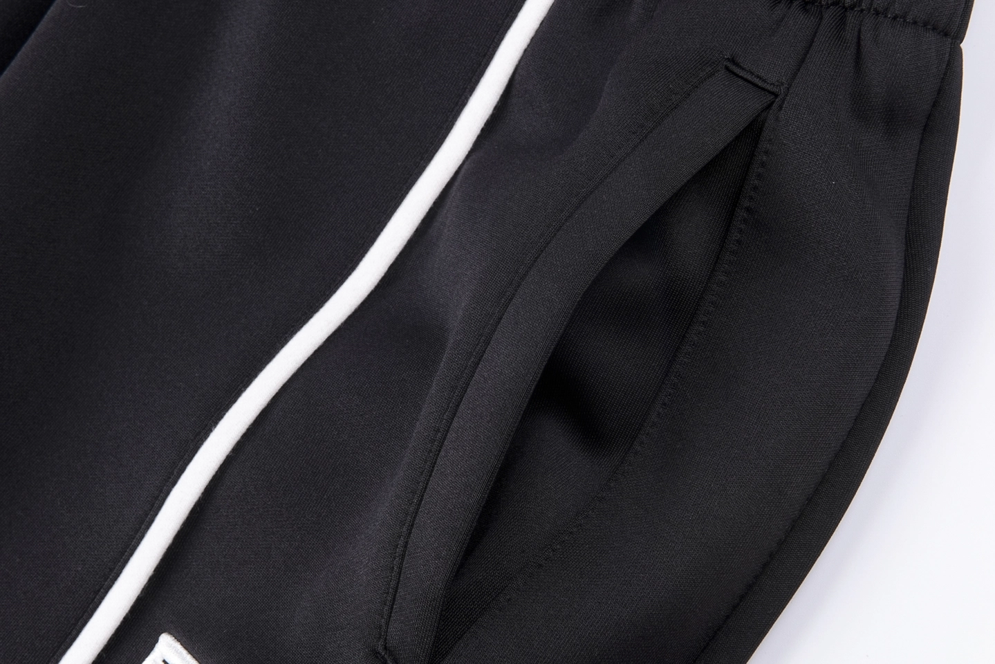 Sp5der Midnight White Dual-Stripe Track Pants1