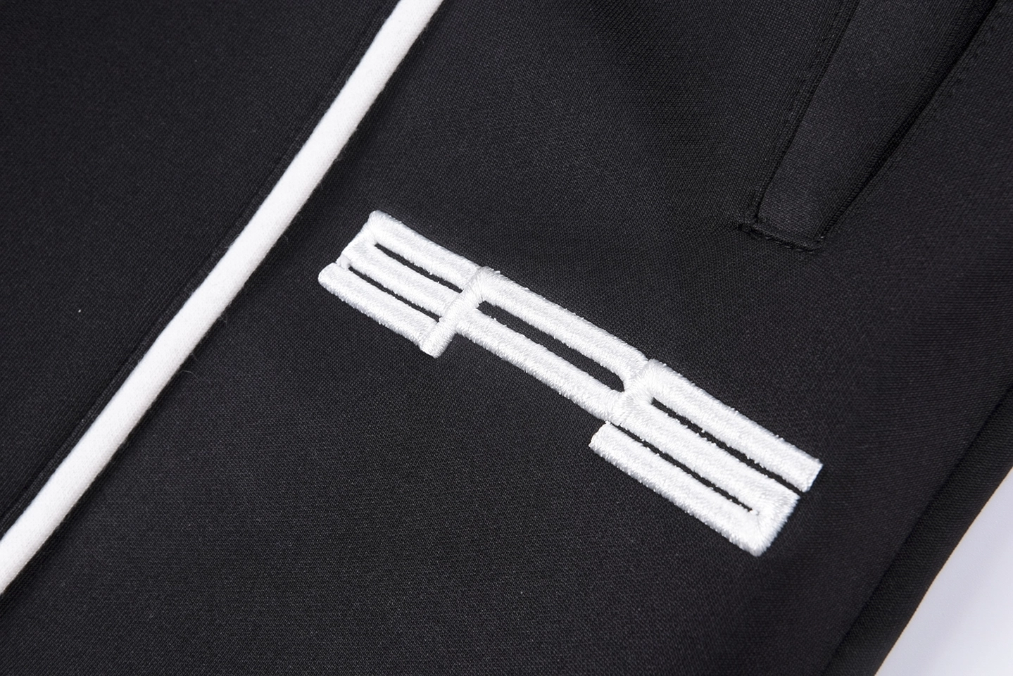 Sp5der Midnight White Dual-Stripe Track Pants2