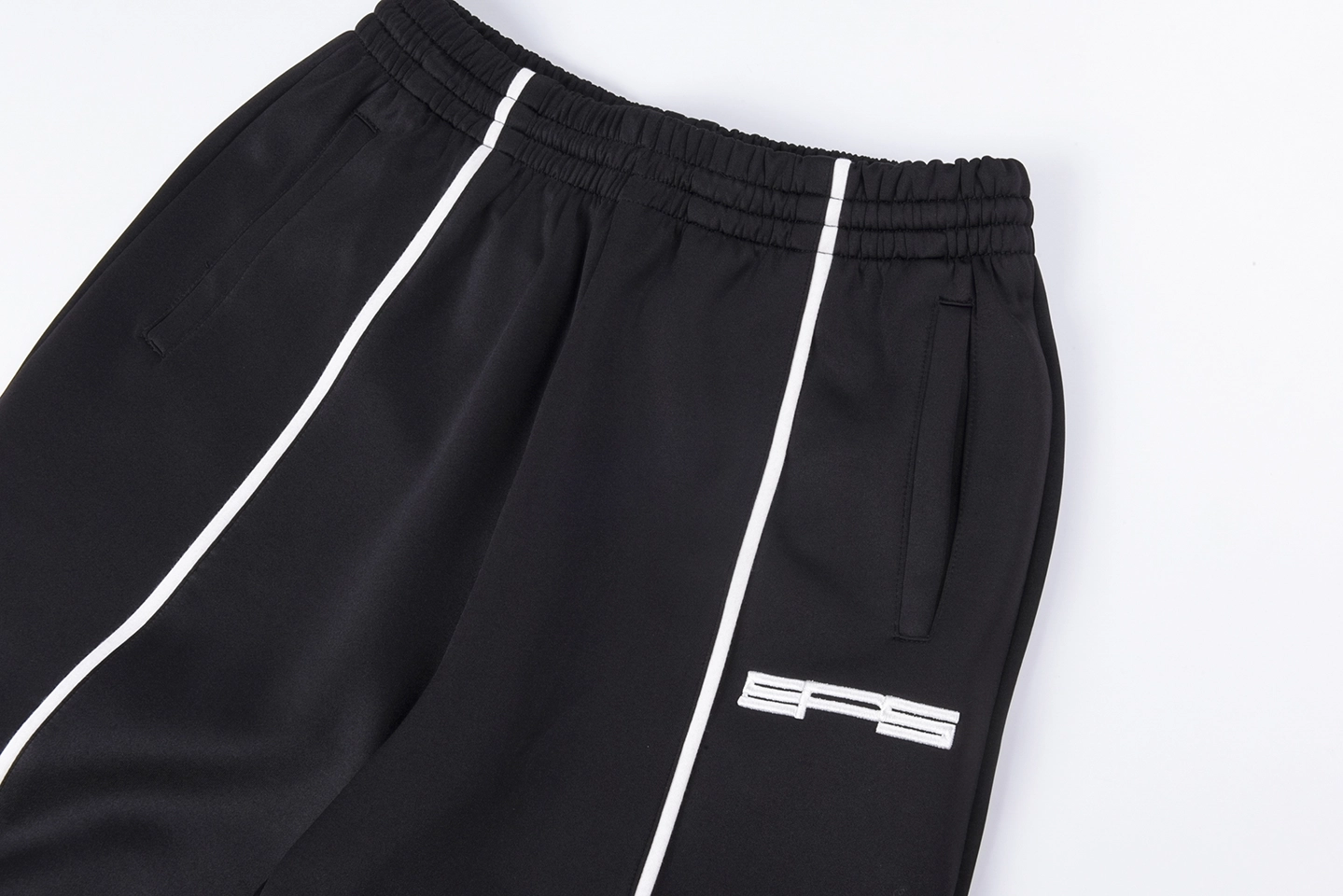 Sp5der Midnight White Dual-Stripe Track Pants6
