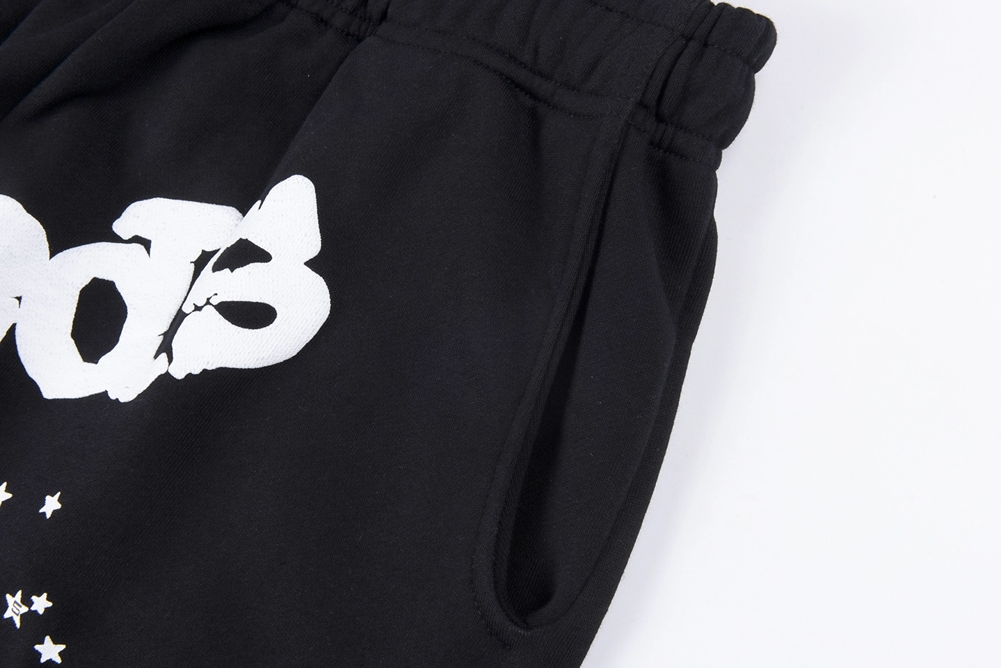 Sp5der Midnight White Stardust Script Sweatpants4