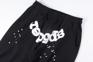 Sp5der Midnight White Stardust Script Sweatpants6