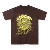 Sp5der Mocha Goldweb Graphic T-shirt