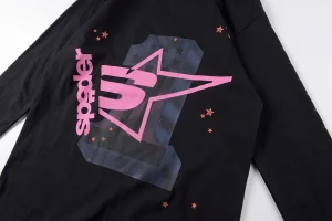 Sp5der Pink Star Logo Shirt10