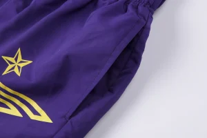 Sp5der Purple Star Logo Graphic Shorts2