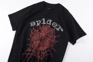 Sp5der Rhinestone Web Graphic T-Shirt2
