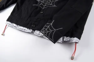 Sp5der Rhinestone Web Utility Jacket1