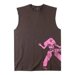 Sp5der Shadow Figure Sleeveless Tee Front view