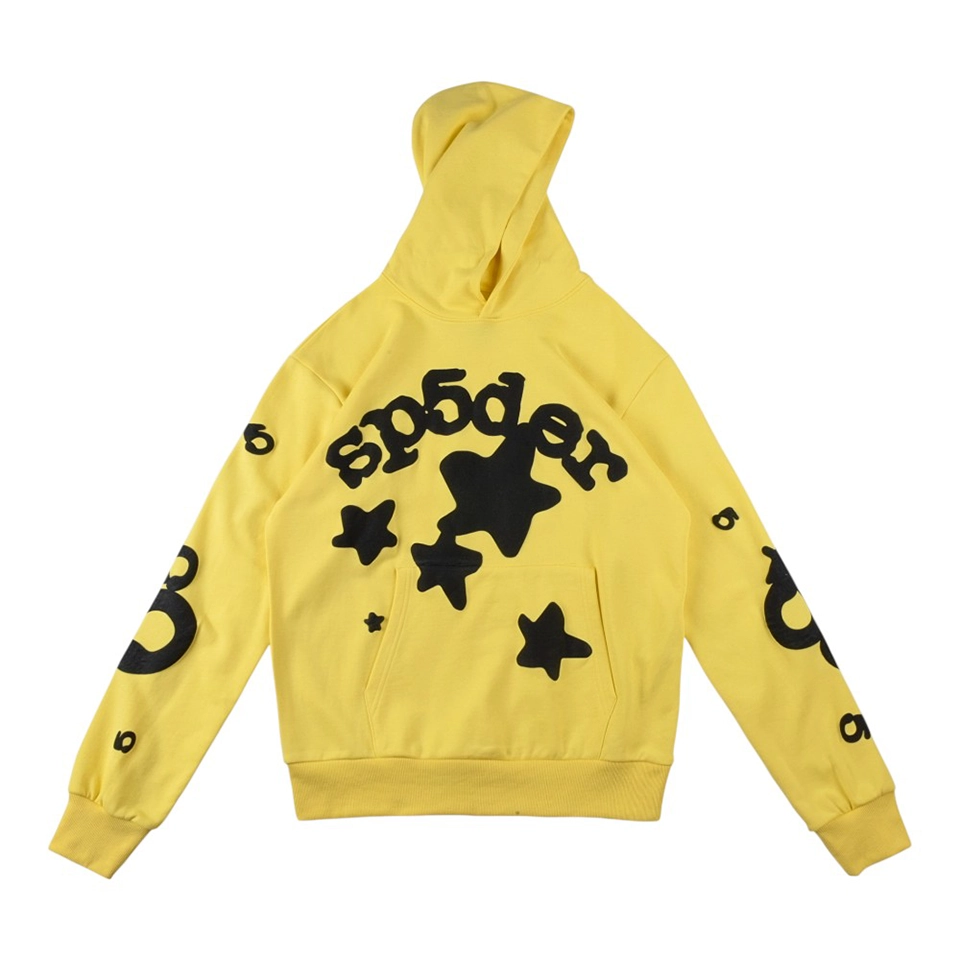 Sp5der Star Graphic Hoodie Front view