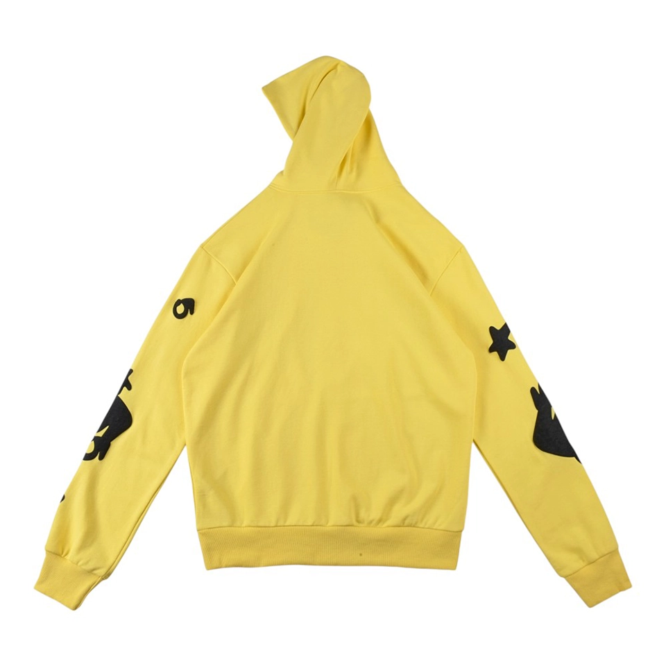 Sp5der Star Graphic Hoodie Back view