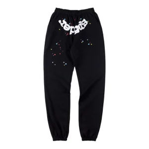 Sp5der Star Logo Graphic Sweatpants Front view