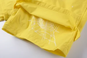 Sp5der Sunburst Yellow Logo Graphic Shorts2