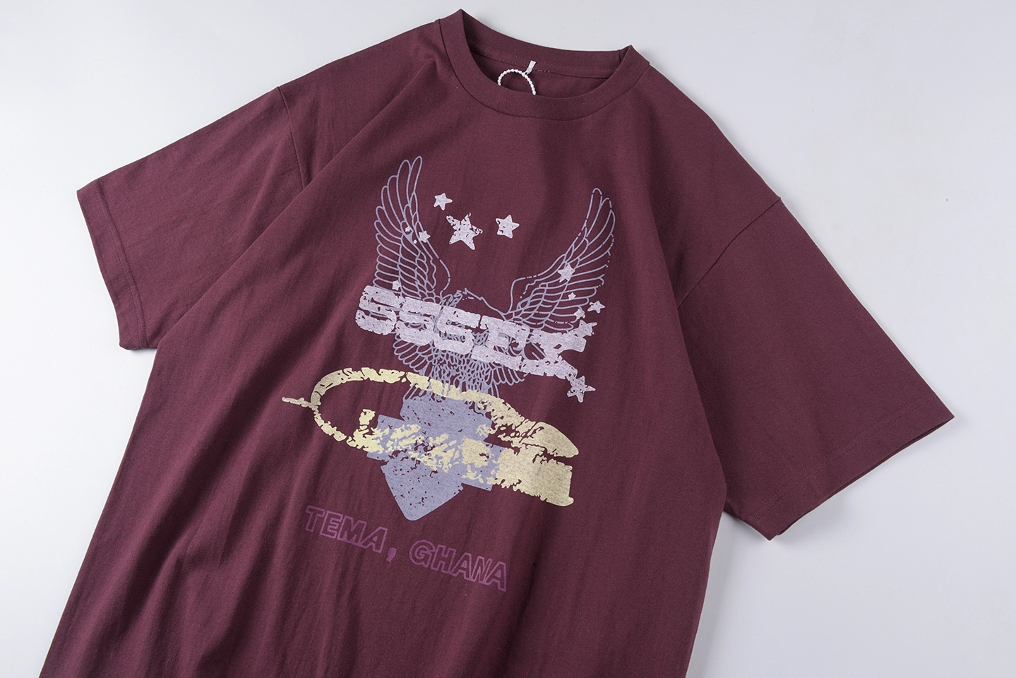 Sp5der Tema Ghana Eagle Graphic T-Shirt17