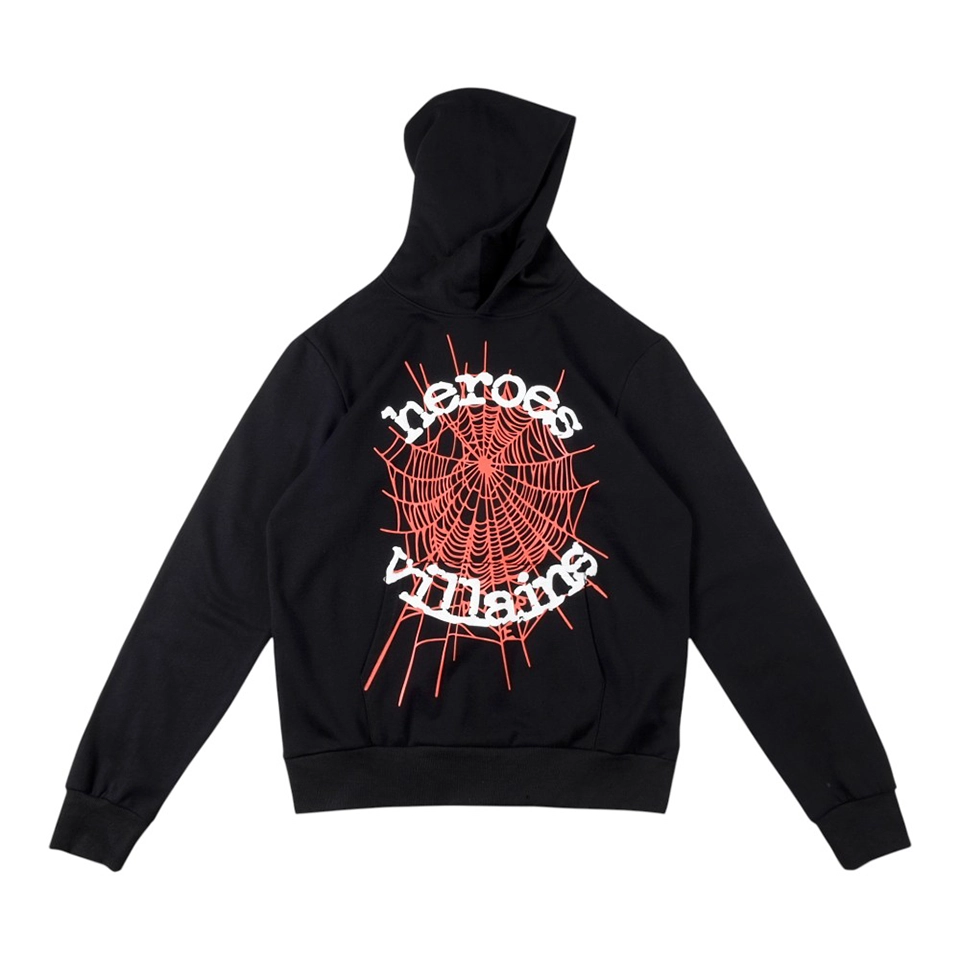 Sp5der Web Logo Graphic Hoodie Front view