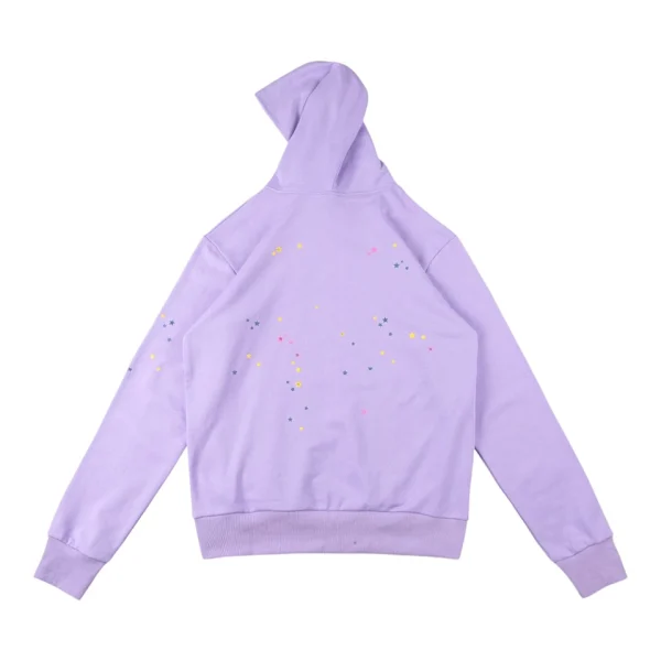 Sp5der Web Star Graphic Hoodie Back view