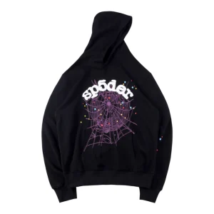 Sp5der Web Star Graphic Hoodie Front view