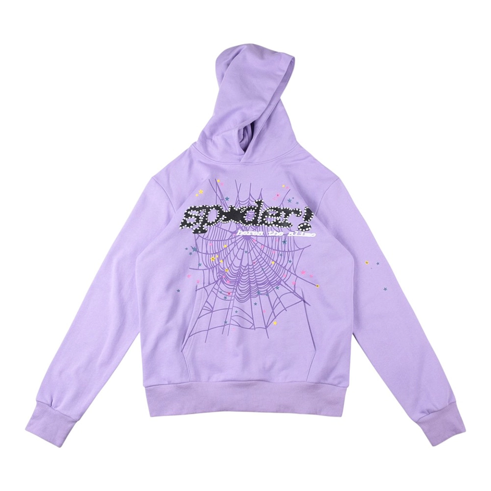 Sp5der Web Star Graphic Hoodie Front view