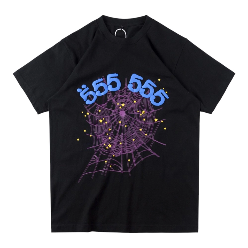 Sp5der Web Star Graphic T-Shirt Front view