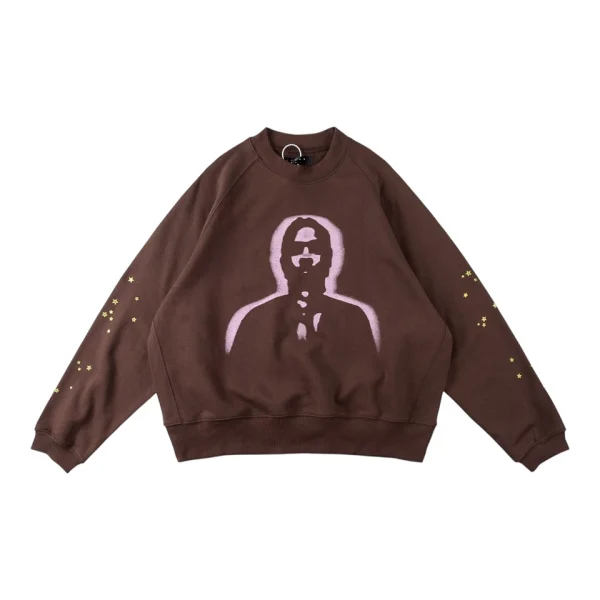 Sp5der World Wide Shadow Crewneck Front view