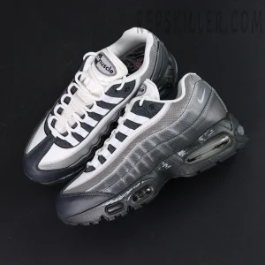 Yu-Gi-Oh! x Nike Air Max Muscle 95 Jonouchi collaboration, top-down view showing overall silhouette