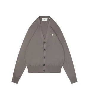 AMI Paris Ami de Cœur Wool Blend Cardigan Front view