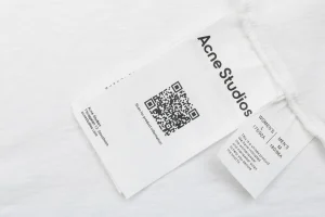 Acne Studios Stockholm 1996 Pocket Logo Shirt White Wash label