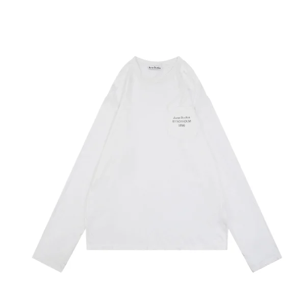 Acne Studios Stockholm 1996 Pocket Logo Shirt White Front view