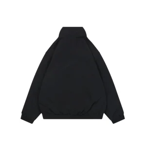 Adidas Originals Three-Stripes Stand-Collar Track Jacket Black Back view