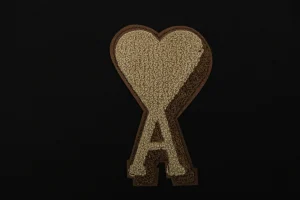 Ami Paris Big Heart Logo Embroidered Cotton T-Shirt Brand