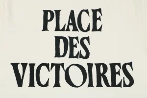 Ami Paris Heart Logo PDV Print Cotton T-Shirt Back Print